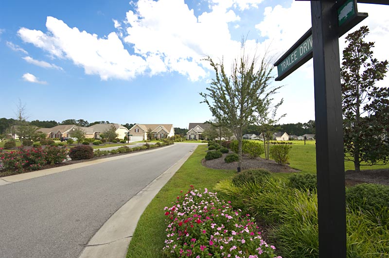 Beautiful well maintained streets await you in Spring Mill Plantation